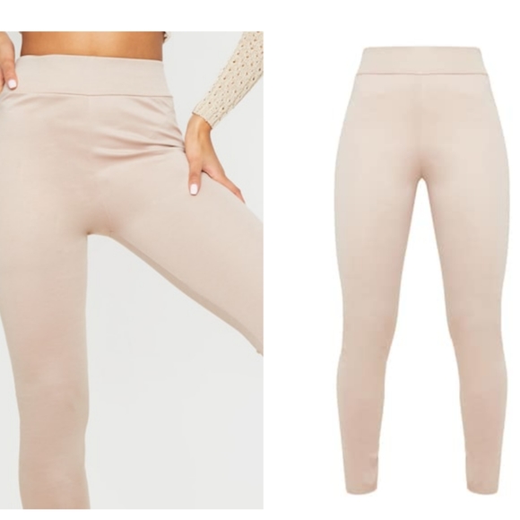 Charlotte Russe Light Pink High Waisted Leggings - Picture 2 of 7